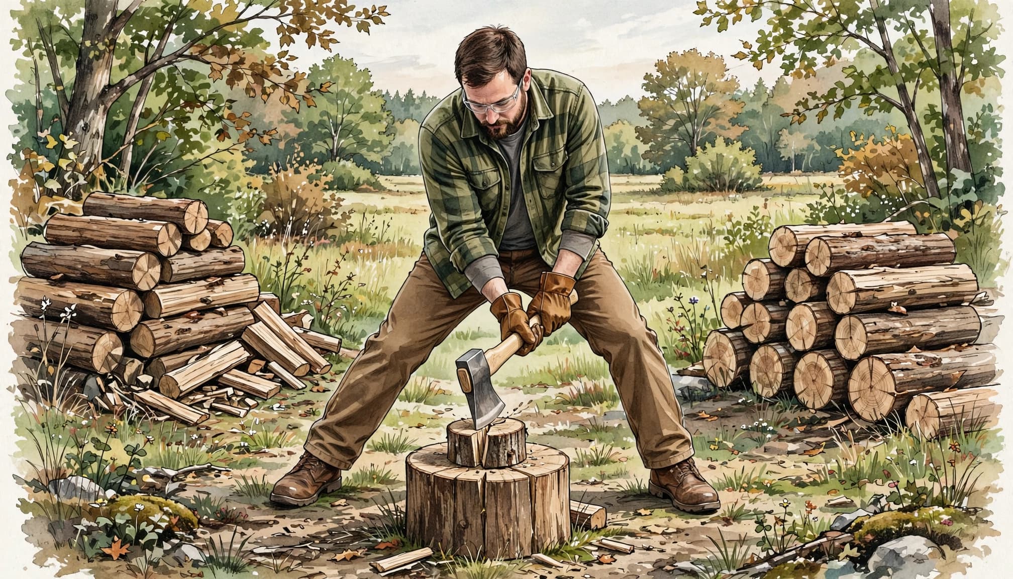 Splitting Wood With an Axe Safely: A Practical Guide